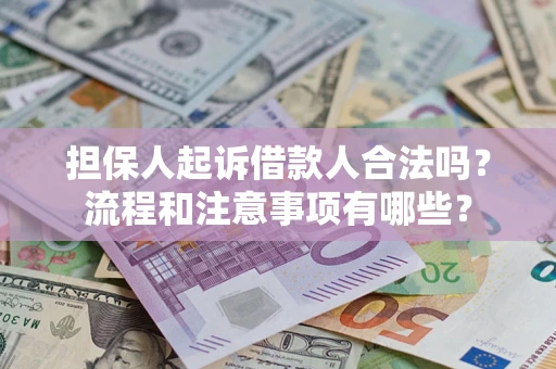 北京担保人起诉借款人合法吗？流程和注意事项有哪些？