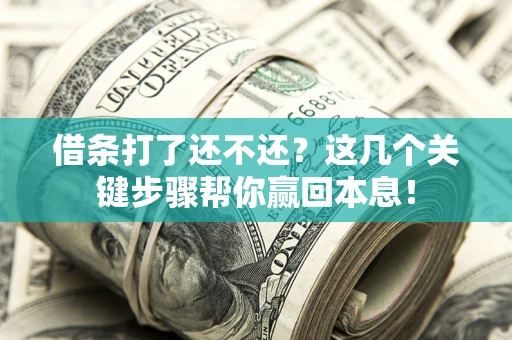 北京借条打了还不还？这几个关键步骤帮你赢回本息！