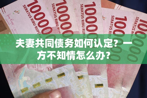 北京夫妻共同债务如何认定？一方不知情怎么办？