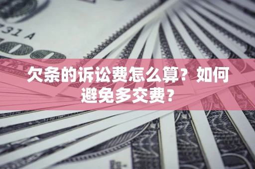 北京欠条的诉讼费怎么算？如何避免多交费？