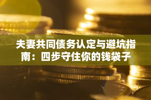 北京夫妻共同债务认定与避坑指南：四步守住你的钱袋子