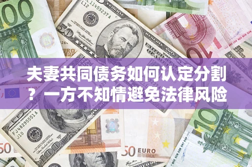 北京夫妻共同债务如何认定分割？一方不知情避免法律风险必看！